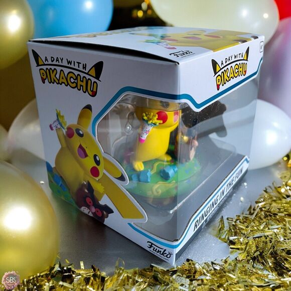 Pokemon: A Day with Pikachu - Ringing In the Fun Figure by Funko New w Protector - Picture 3 of 7